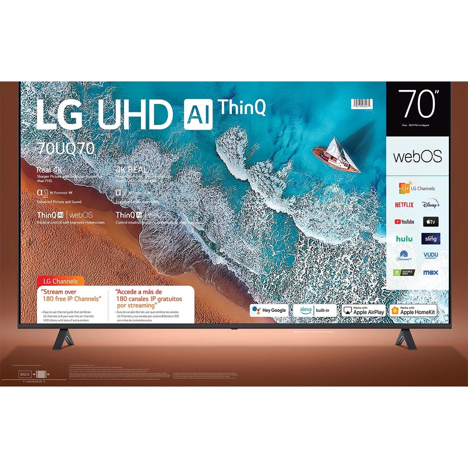 70” 4K UHD Webos Smart TV