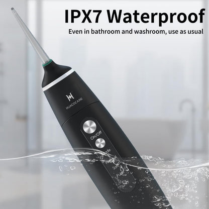 Water Flosser Equipped with Two Water Tanks for Home and Travel,3 Modes Dental Oral Irrigator,Portable,Ipx7 Waterproof,Powerful Battery Life, Water Dental Flossers for Teeth (Black)