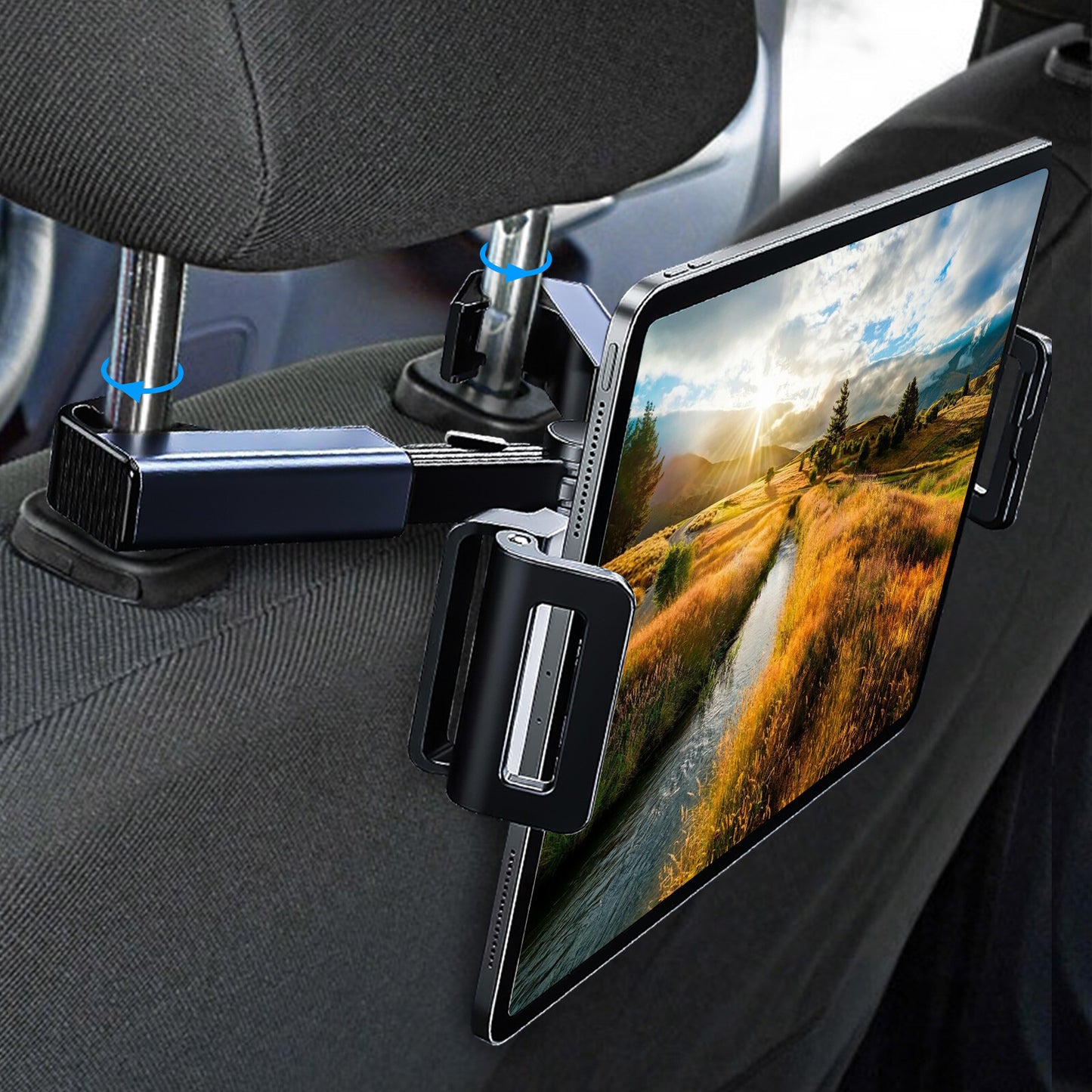 Car Back Seat Headrest Holder Mount 360° for Ipad Tablet Phone Samsung Universal