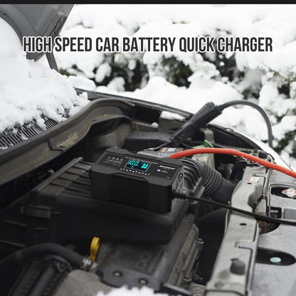 Cargador De Bateria Inteligente 12V 24V Para Carro Auto Automovil Botes Portatil