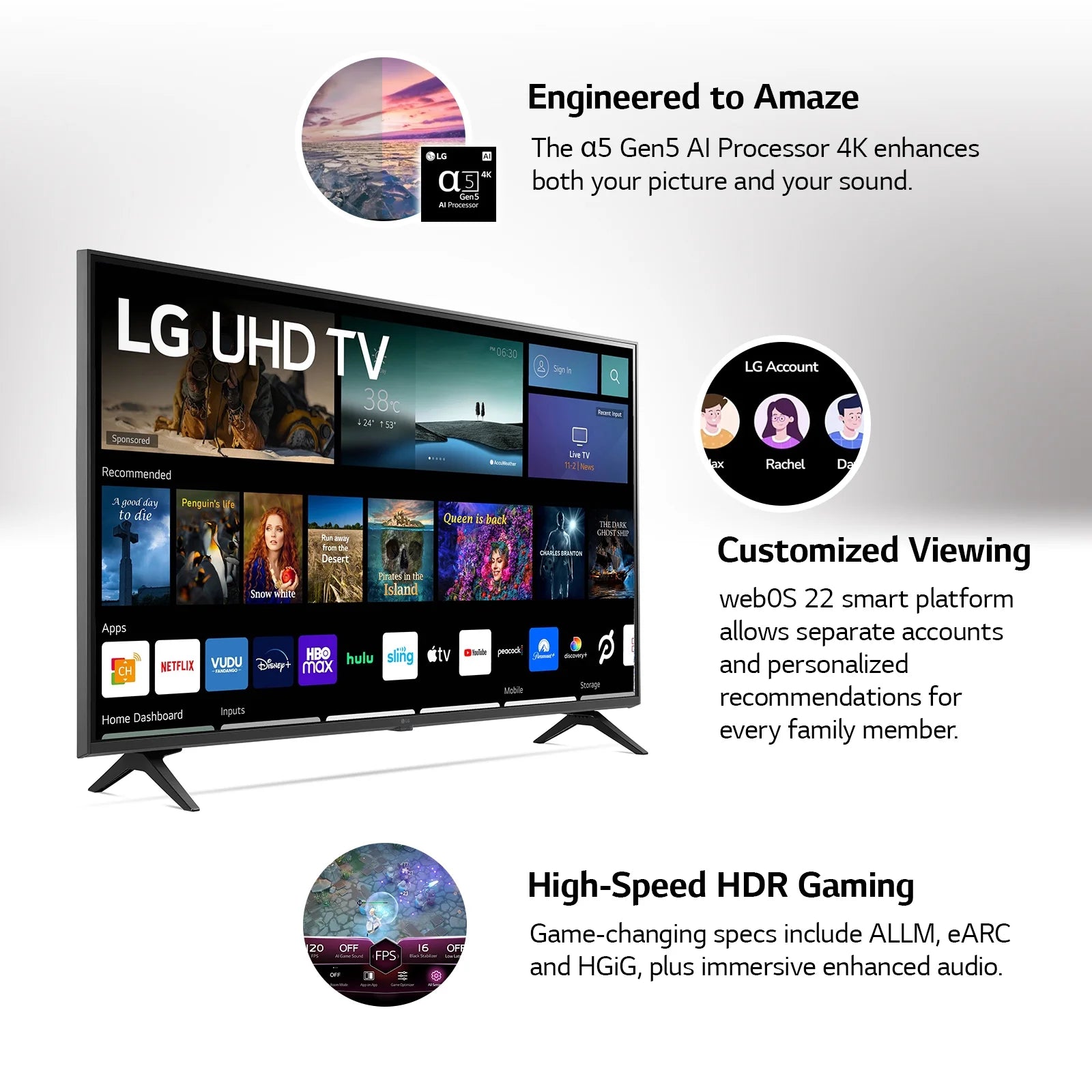 70” 4K UHD Webos Smart TV