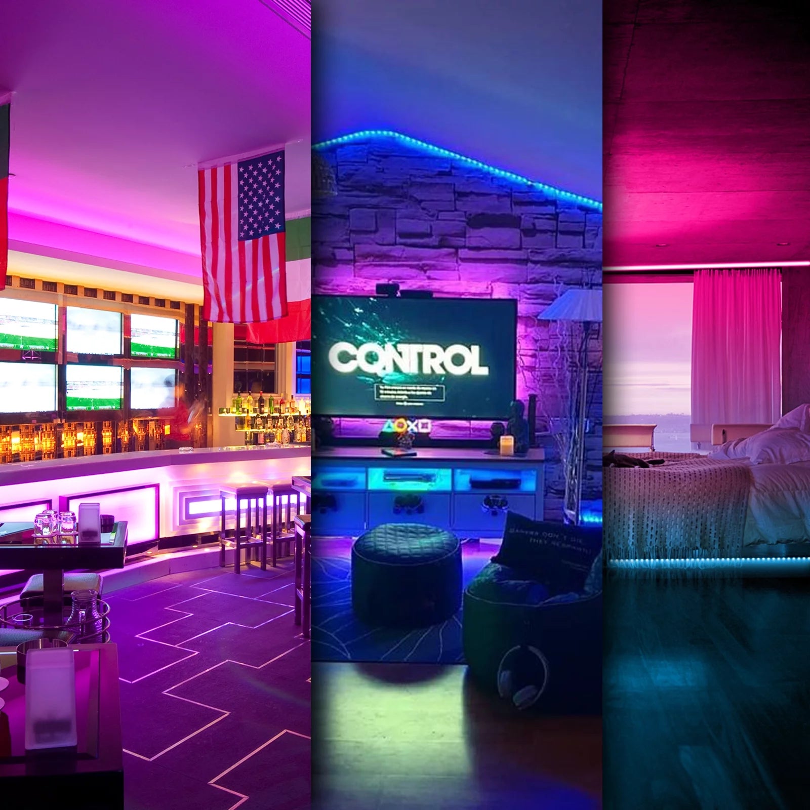 Led Strip Lights, 100Ft Light Strips with App Control Remote,Rgb Led Lights for Bedroom, Music Sync Color Changing Lights for Room Party